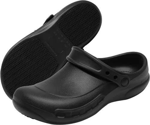 Zapatos de chef antideslizantes para hombre, zuecos de trabajo de enfermería impermeables para cocina, zapatos para trabajar en restaurante de hombre
