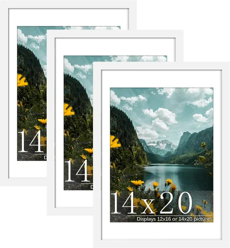 Miniatura 48 de Picrit Paquete de 3 portarretratos de 20 x 20 pulgadas, póster de 16 x 16 pulgadas con paspartú o de 20 x 20 pulgadas sin paspartú para montaje