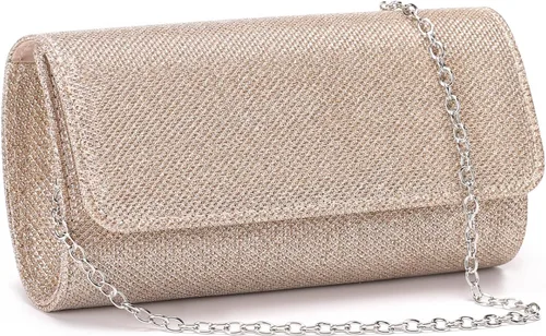 Bolsos de mano para mujer, bolso de noche con cadena desmontable para mujer, bolso de fiesta brillante para mujer, bolsas de boda