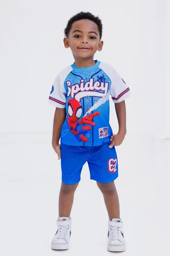 Miniatura 2 de Marvel Conjunto de camiseta y pantalones cortos, tallas de niño a niño grande (2T - 16)