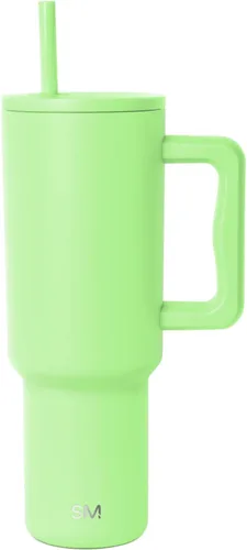 Miniatura 25 de Simple Modern Vaso Trek de 40 oz con Asa y Tapa con Pajilla Vaso de Viaje Aislado de Acero Inoxidable Apto para Portavasos Slumberland