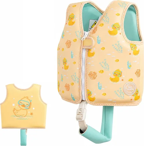 Miniatura 15 de Chaleco de natación para niños de neopreno con correa de seguridad ajustable para edades de 1-3 y 3-6 años KS-PB