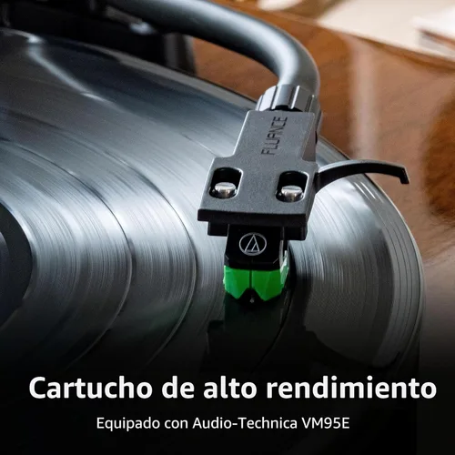 Miniatura 4 de Fluance RT81+ Elite - Tocadiscos reproductor de vinilo de alta fidelidad, cartucho Audio Technica VM95E, placa antirresonante, alfombrilla acrílica