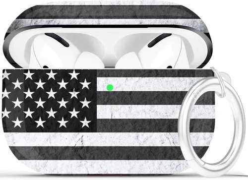 Miniatura 15 de Funda para Airpods Pro - YOMPLOW Funda protectora rígida de piel portátil y a prueba de golpes para mujeres y niñas con llavero para Apple Airpods