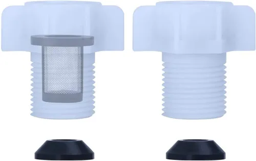 YUHX Adaptador de pantalla de filtro de agua de inodoro de 7/8 pulgadas (2 piezas) para válvula de llenado de tanque de inodoro 7/8 y conector T de