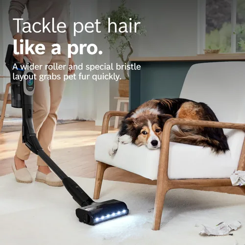 Miniatura 6 de Bosch Unlimited 10 - Aspiradora inalámbrica con 2 baterías incluidas, hasta 140 minutos en total, tubo flexible, cargador rápido, pelo de mascotas
