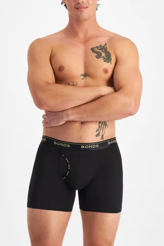 Miniatura 2 de Bonds Calzoncillos tipo bóxer Guyfront de longitud media en algodón para hombre, paquete de 3