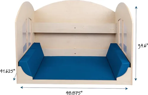 Miniatura 2 de Children’s Factory Children's Factory Value Line Rincón de Lectura para Niños, Estantería Infantil, Estantería para Niños Pequeños, Azul