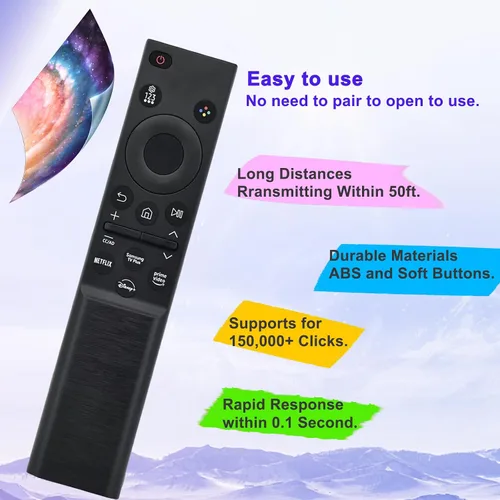 Miniatura 6 de Paquete de 2 unidades BN59-01388A BN59-01388H TM2240A Reemplazo para Samsung Smart TV Control Remoto, para CU7000/DU7200, Crystal UHD, Marco, QLED