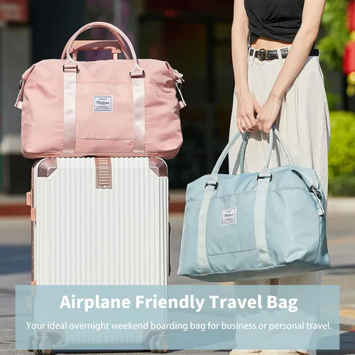 Miniatura 2 de Bolsos de viaje para mujer, para llevar en el fin de semana, bolsa de gimnasio deportiva, bolsa de entrenamiento, para pasar la noche y colgar al