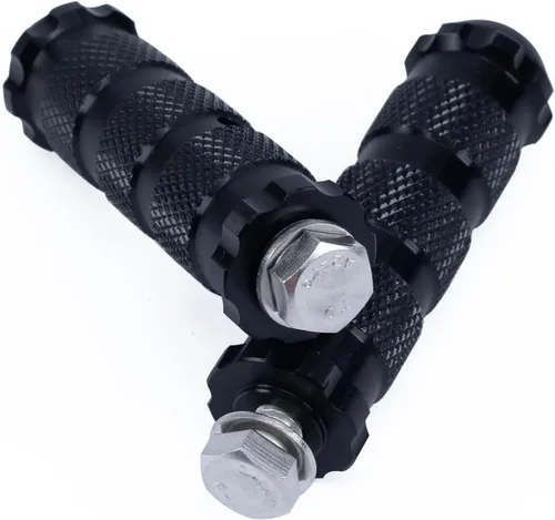 Miniatura 4 de PROCNC Pedales universales antideslizantes de 8 mm para motocicleta con pernos de instalación para Aprilla Honda Kawasaki Ducati Suzuki Yamaha Negro