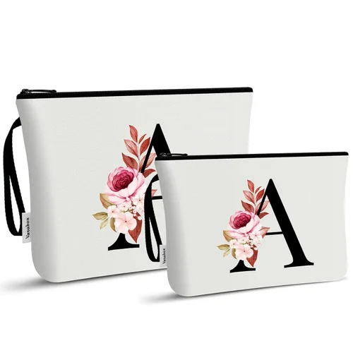 Miniatura 89 de Vavabox A-Z Bolsa de Maquillaje Personalizada, Regalos de Cumpleaños para Mujeres y Mamá, Regalos para la Mejor Amiga, Bolsa de Cosméticos