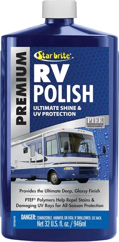 STAR BRITE Pulimento Premium para RV - Protección Definitiva para Fibra de Vidrio, Superficies Pintadas y Metales 32 OZ (075732PW)
