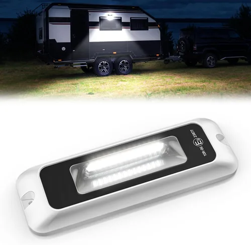 Miniatura 16 de Luz LED para porche exterior de casa rodante, impermeable, 10-30 V CC, baja corriente, accesorio de iluminación de 13 pulgadas, 90 W, 2800 lúmenes