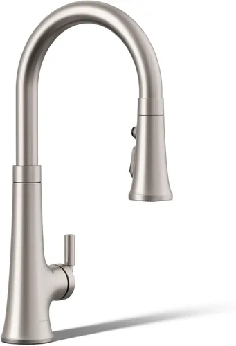 Miniatura 35 de KOHLER 23767-BL Grifo de tono de barra de cocina de un solo mango, grifo de fregadero de preparación, grifo de barra húmeda, grifo para fregadero