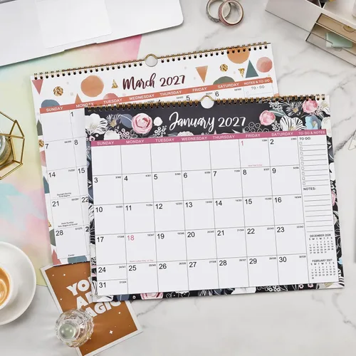Miniatura 2 de Calendario 2026-2027 – Calendario de pared 2026-2027, calendario de pared de 18 meses, julio 2026 a diciembre 2027, 15 x 11.5 pulgadas