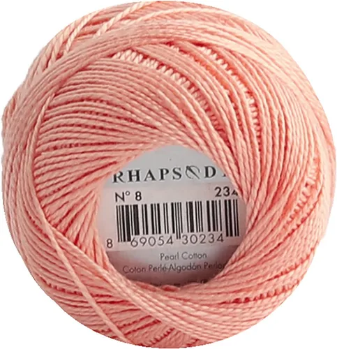 Miniatura 29 de Rhapsody Hilo de algodón perla tamaño 8 hilo de ganchillo Perle 12 bolas Set tejido a mano, bordado, sashiko, punto de cruz, costura, costura, Col. 5