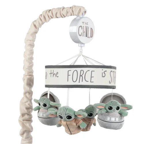 Lambs & Ivy Star Wars El Niño/Baby Yoda Móvil Musical para Cuna de Bebé, Juguete Tranquilizador Star Wars Grogu