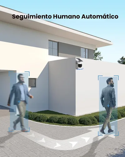 Miniatura 4 de AOSU Cámara solar de seguridad para exteriores – Cámaras de seguridad 100% sin cables, inalámbricas para exteriores para vigilancia en el hogar