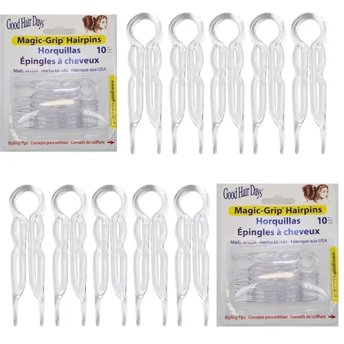 Miniatura 9 de Good Hair Days Juego de 10 horquillas Magic-Grip - Negro