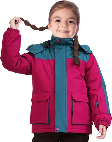 Miniatura 43 de Chaqueta de esquí impermeable para niñas, chaqueta de snowboard para exteriores, resistente al viento, con forro polar, abrigo de nieve cálido