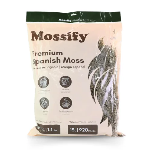 Miniatura 8 de Mossify Premium Musgo Español para Plantas Interior y Exterior 75g, 2.6Oz - Musgo Seco Natural Conservado para Manualidades, Terrarios, Arreglos