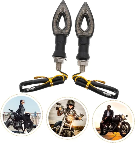 Miniatura 9 de Mikinona Kit de luces de motocicleta, 2 indicadores de señal de giro, luces de giro para una conducción segura