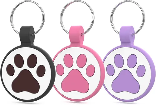 Miniatura 15 de Etiqueta para gatos con código QR, página de visualización de perfil en línea de mascotas, múltiples contactos de emergencia, silicona silenciosa