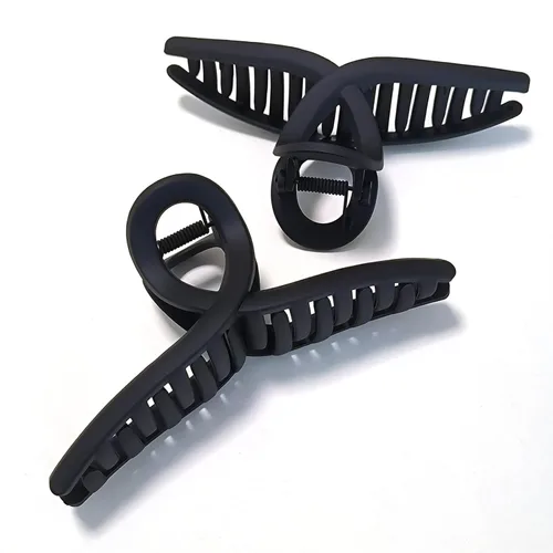 Miniatura 12 de Pinzas para el cabello de 4.3 pulgadas, grandes, antideslizantes, grandes mate, clip de mariposa para cabello fino y grueso, paquete de 4 4