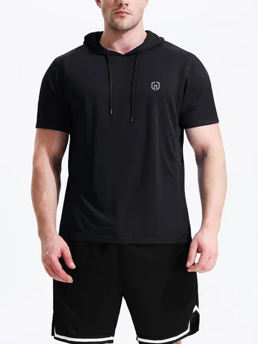 Miniatura 5 de Neleus - Camiseta sin mangas deportiva Dry Fit para correr con capucha