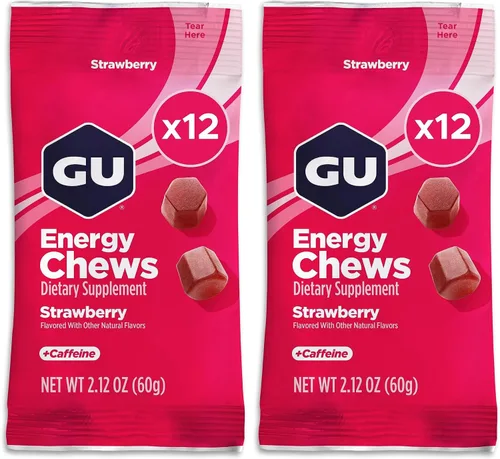 Miniatura 14 de GU Energy Masticables, granada de arándanos, gomitas de electrolitos, 12 bolsas (24 porciones en total)
