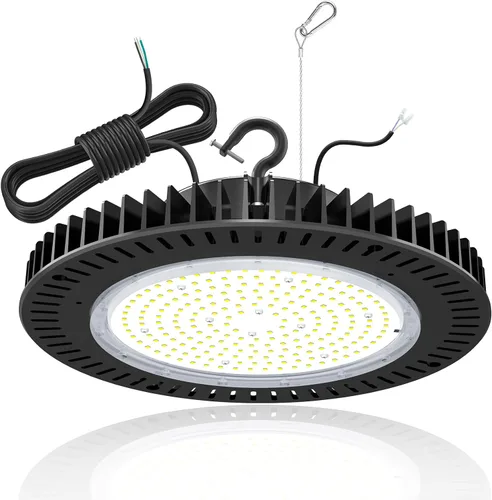 Miniatura 13 de BBESTLED UFO - Luz LED de alta bahía de 150 W, 120 W, 90 W, ajustable, 22,500 lúmenes, 4500 K, 5000 K, 5700 K, CCT, luces LED ajustables de alta