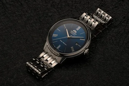 Miniatura 4 de Orient Reloj automático clásico para hombre con esfera azul RA-AC0J03L10B, Classic