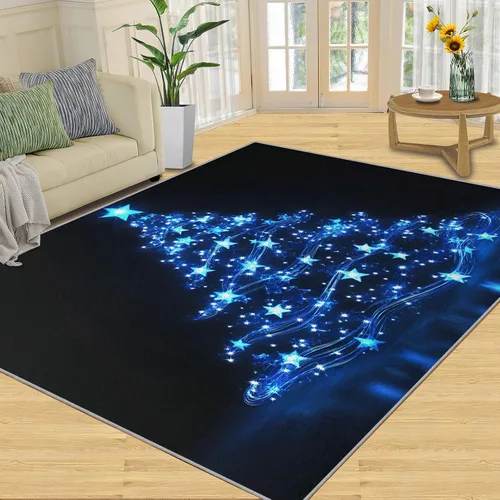 Miniatura 24 de Alfombras onduladas negras y blancas para dormitorio, alfombra de área abstracta, alfombras geométricas para sala de estar, alfombra antideslizante