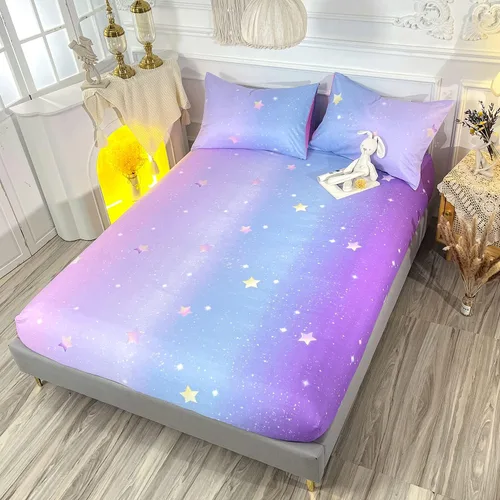 Miniatura 2 de HOSIMA Juego de ropa de cama, sábanas de microfibra de bolsillo profundo tamaño Queen de 61"×81" con 2 fundas de almohada, ropa de cama