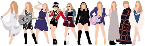 Miniatura 5 de gothapy Taylor Lover Fearless Reputation 1989 Taylor Album - Pulsera inspirada en el álbum de Eras Music, juego de pulseras bohemias para playa