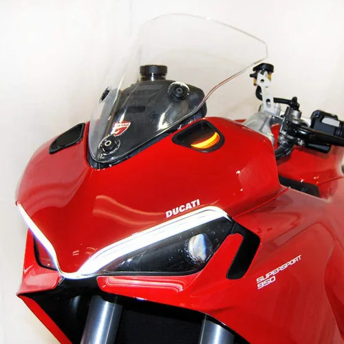 Miniatura 4 de New Rage Cycles Señales de giro de bloqueo de espejo compatibles con Ducati Supersport 950