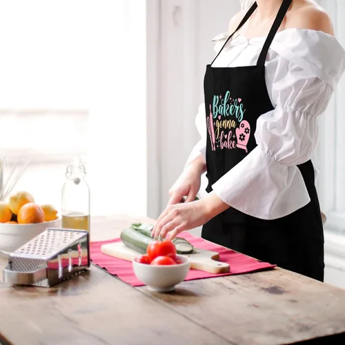 Miniatura 4 de Divertidos delantales para hornear para mujer, delantales de cocina con bolsillos, bonitos regalos de horneado para panaderos, cumpleaños de su mamá