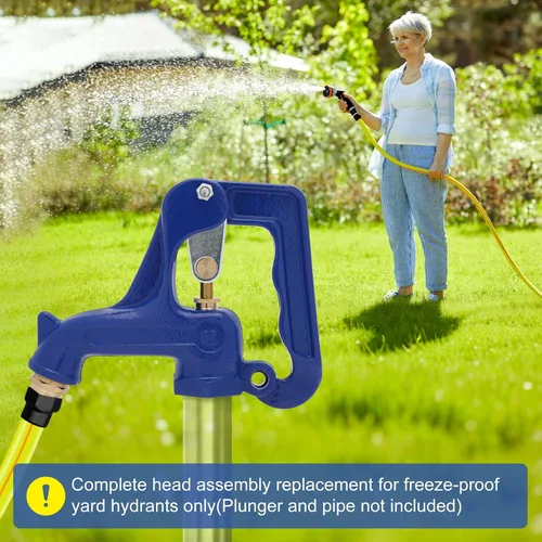 Miniatura 7 de Cabezal de hidrante de incendios para patio, se adapta a varilla de rosca macho de 3/8 "-16UNC, tubo de rosca macho NPT de 1 pulgada, para patio