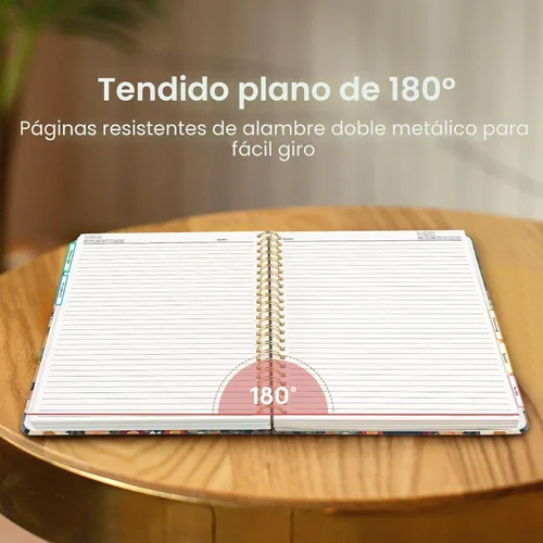 Miniatura 5 de Cuadernos grandes con forro en espiral para el trabajo con divisores y pestañas extraíbles, 8.5 x 11 pulgadas, bonito cuaderno de tapa dura de 5