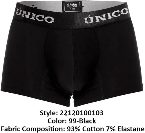 Miniatura 4 de Mundo Unico Bañador para hombre Algodón (Estados Unidos, Alpha, Mediano, Regular, Negro)