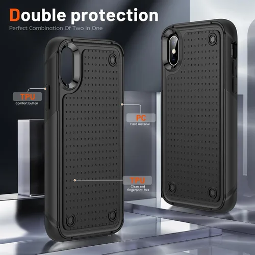 Miniatura 273 de Jeylly Funda para iPhone SE/Funda para iPhone 5S, Exterior de Plástico Duro que Absorbe Golpes + Interior de Silicona de Goma Defensor contra