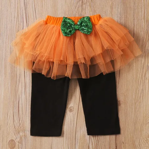 Miniatura 6 de Traje de Halloween para bebé niña con diadema de calabaza