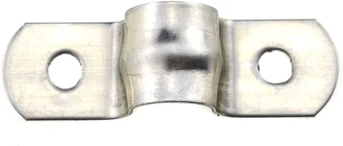 Miniatura 8 de Hahiyo Abrazaderas de soporte de tubo en U de dos agujeros, 0.315 in, resistente, sin óxido, brillante, fuerte, resistente al viento, sin afilado