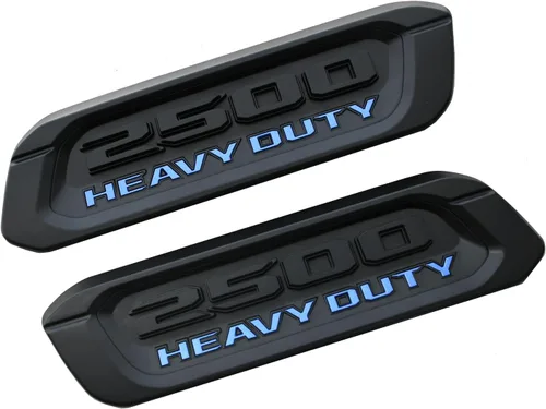 Miniatura 4 de Par de emblemas nuevos 3500 de reemplazo para 3500 Heavy Duty, insignias laterales izquierda y derecha, capó 68362221AB 68362220AB 2019-2022