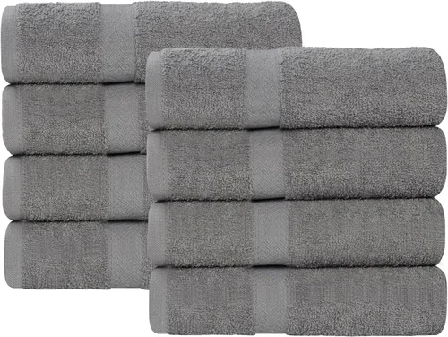 Miniatura 72 de Superior Juego de toallas surtidas de algodón de 6 piezas, incluye 2 toallas faciales, 2 manos y 2 toallas de baño, esenciales ligeros