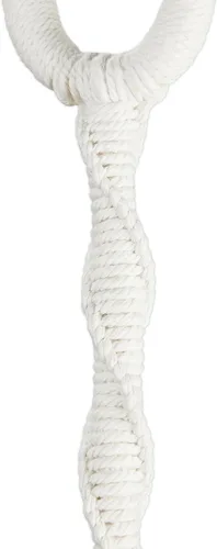 Miniatura 4 de OwnGrown Juego de cestas colgantes: 4 perchas de macramé de 37.5 pulgadas de largo - Soporte de macramé de algodón para macetas colgantes de 3 a 7.8