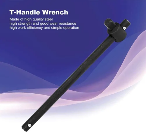 Miniatura 2 de Jectse Llave de enchufe, llave deslizante con mango en T, llave de tubo de barra deslizante de acero resistente para vehículos, fabricación