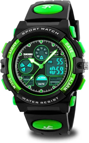 Kids Digital Sport Watch, Boys Girls Waterproof Sports Outdoor Watches Children Casual Electronic Analog Quartz Wrist Watches with Alarm Stopwatch