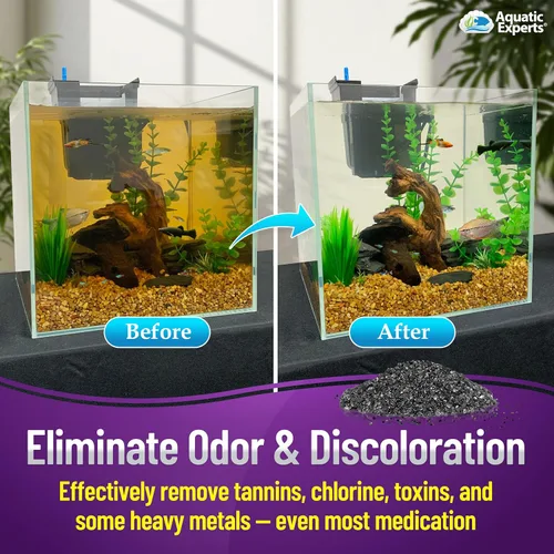 Miniatura 3 de Carbón activado de alta calidad, carbón de acuario para filtro de pecera, medios de filtro de acuario, carbón granulado para peceras, carbón